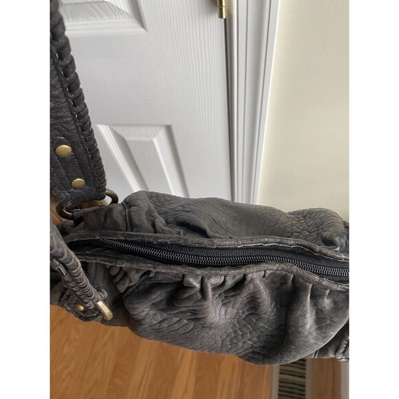 HOBO International Leather Handbag Black Shoulder Boho Tote Bag - Picture 9 of 15